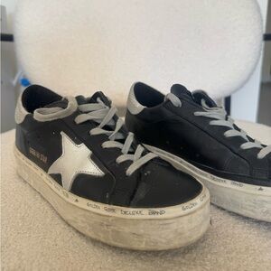 Golden Goose Black and White Star Sneakers